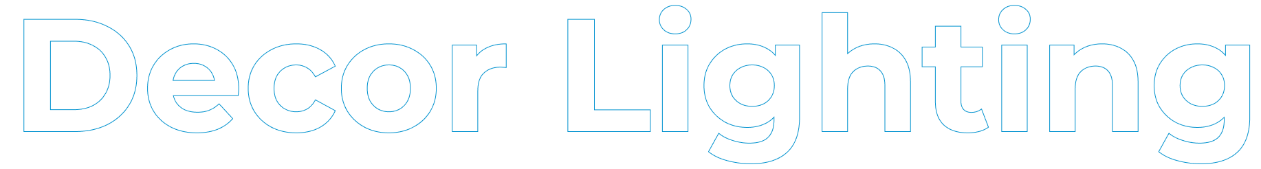 Home – Decor lighting – Banner Outline Text